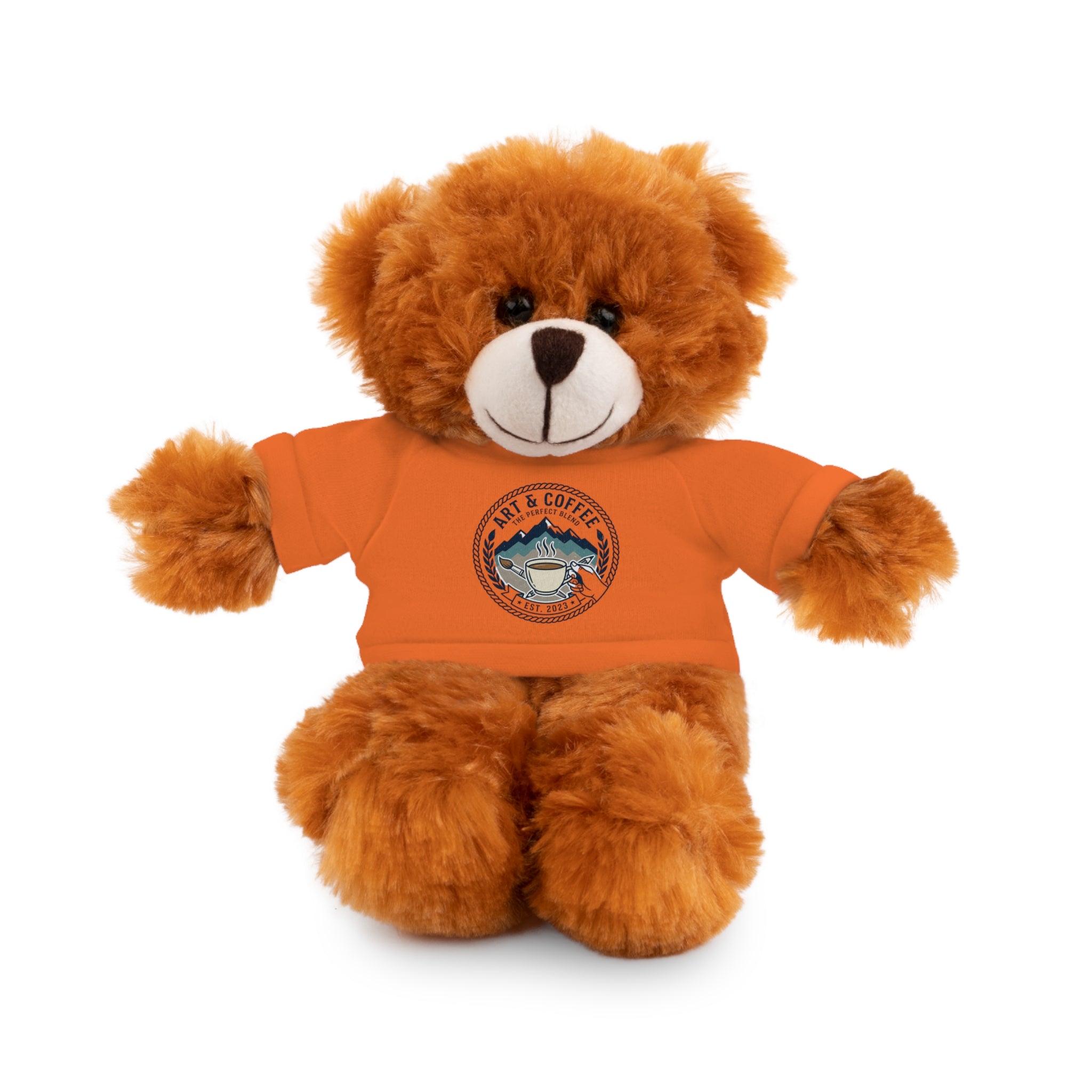 Green Bear Plush with 'Lake Cottage' Tee — Cute Gift Teddy for Kids & Cottage Lovers