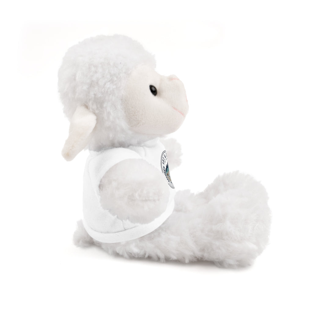 Plush Bear with 'Cats & Coffee' Tee - Cute Gift Teddy