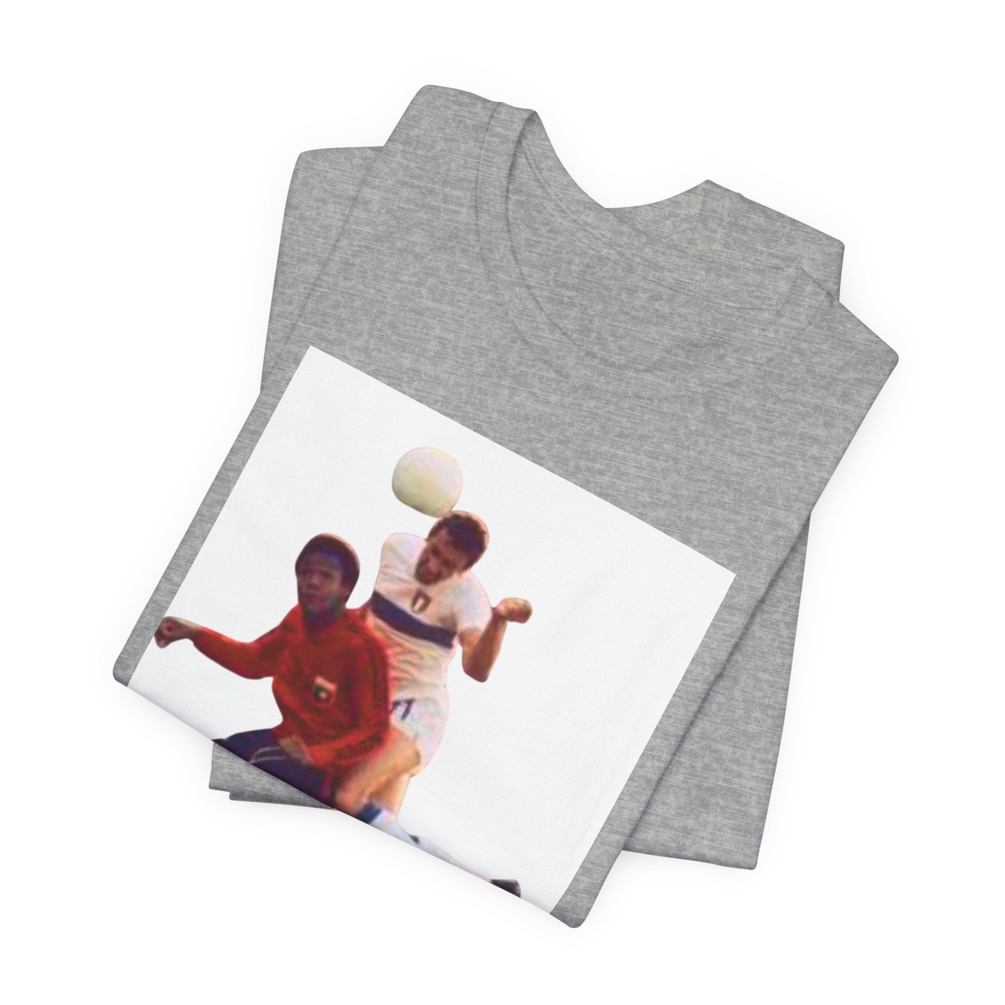 David & Goliath Soccer Tee — Retro Player Photo Graphic T-Shirt