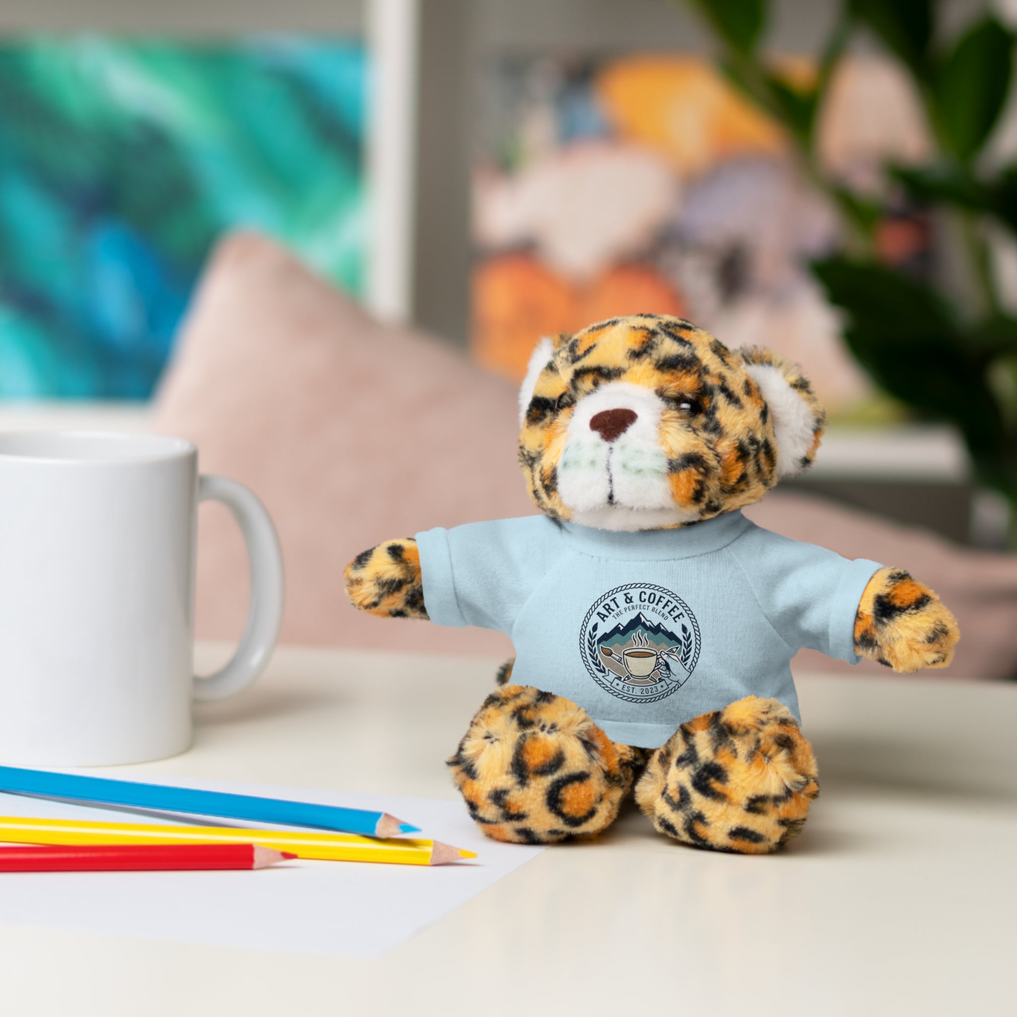 Green Bear Plush with 'Lake Cottage' Tee — Cute Gift Teddy for Kids & Cottage Lovers