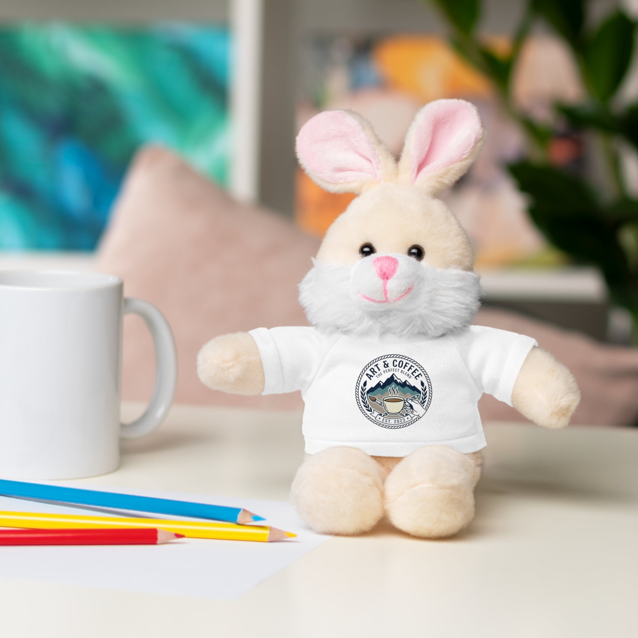 Green Bear Plush with 'Lake Cottage' Tee — Cute Gift Teddy for Kids & Cottage Lovers
