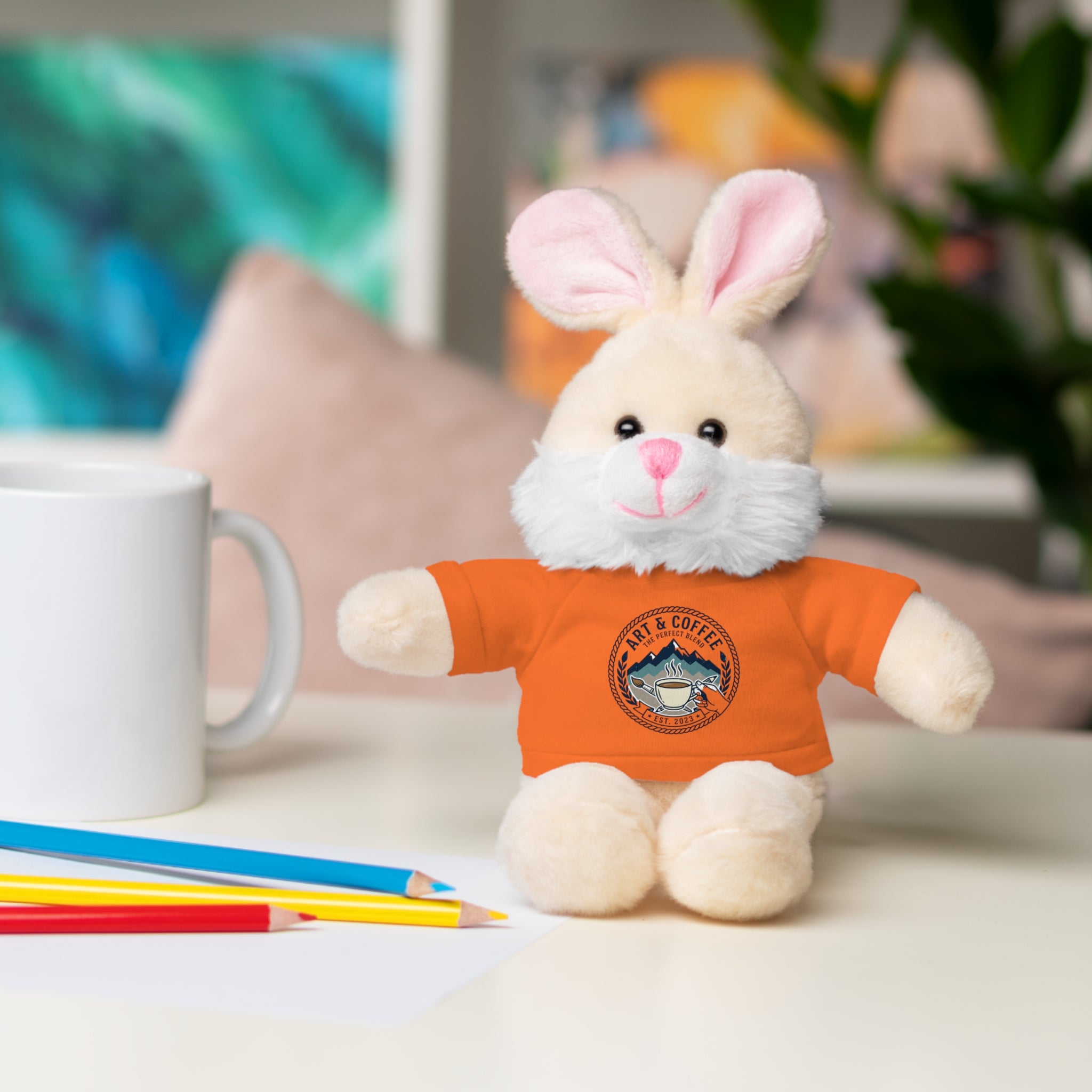 Green Bear Plush with 'Lake Cottage' Tee — Cute Gift Teddy for Kids & Cottage Lovers