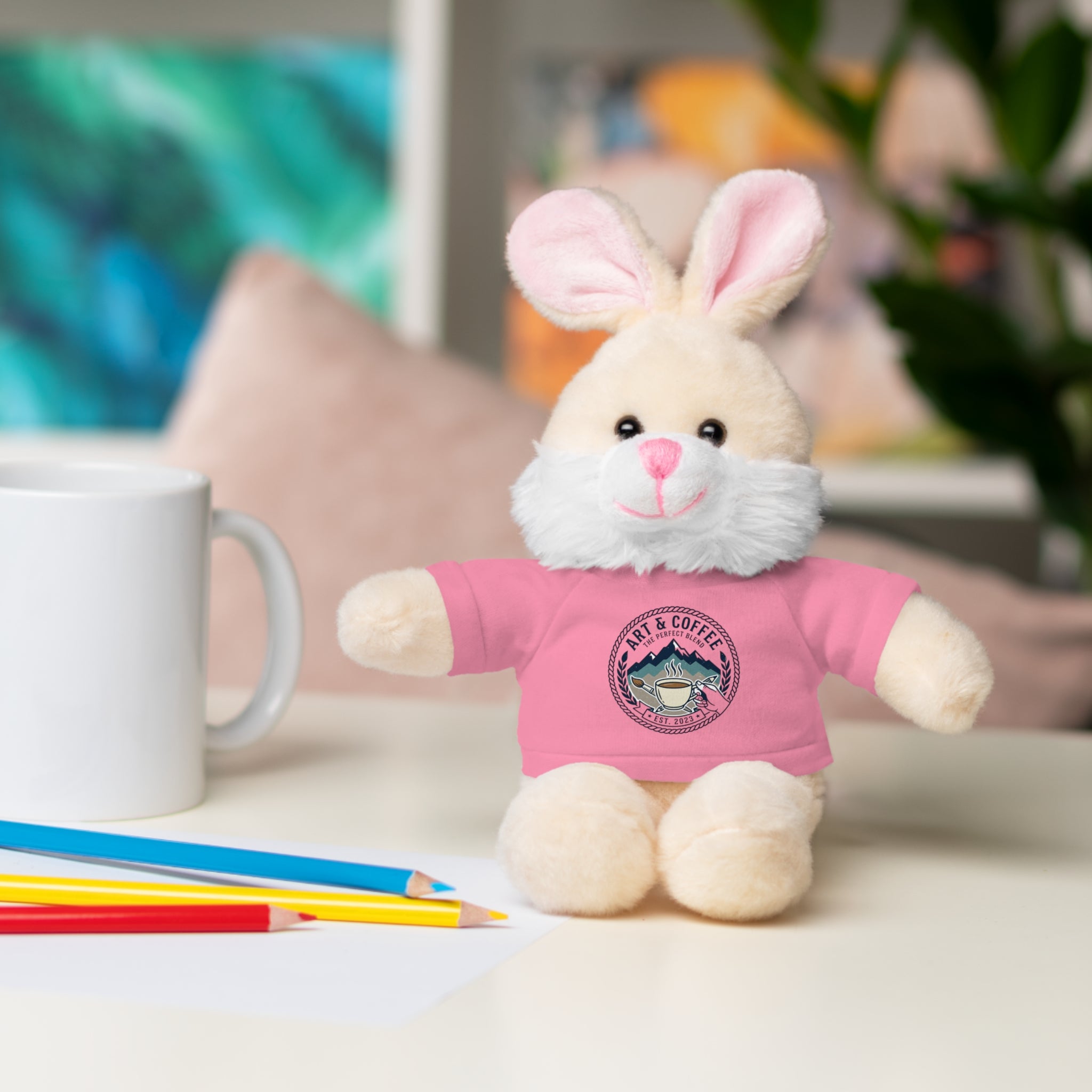 Green Bear Plush with 'Lake Cottage' Tee — Cute Gift Teddy for Kids & Cottage Lovers