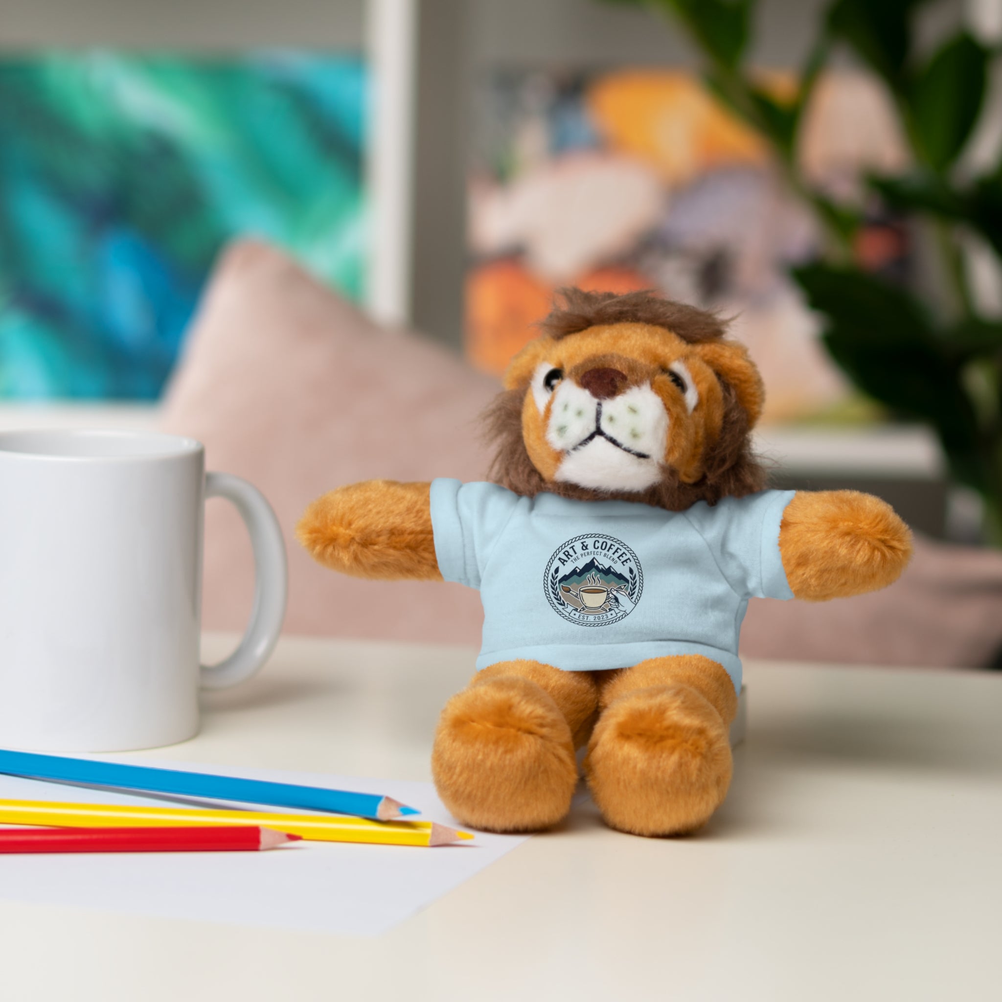 Green Bear Plush with 'Lake Cottage' Tee — Cute Gift Teddy for Kids & Cottage Lovers