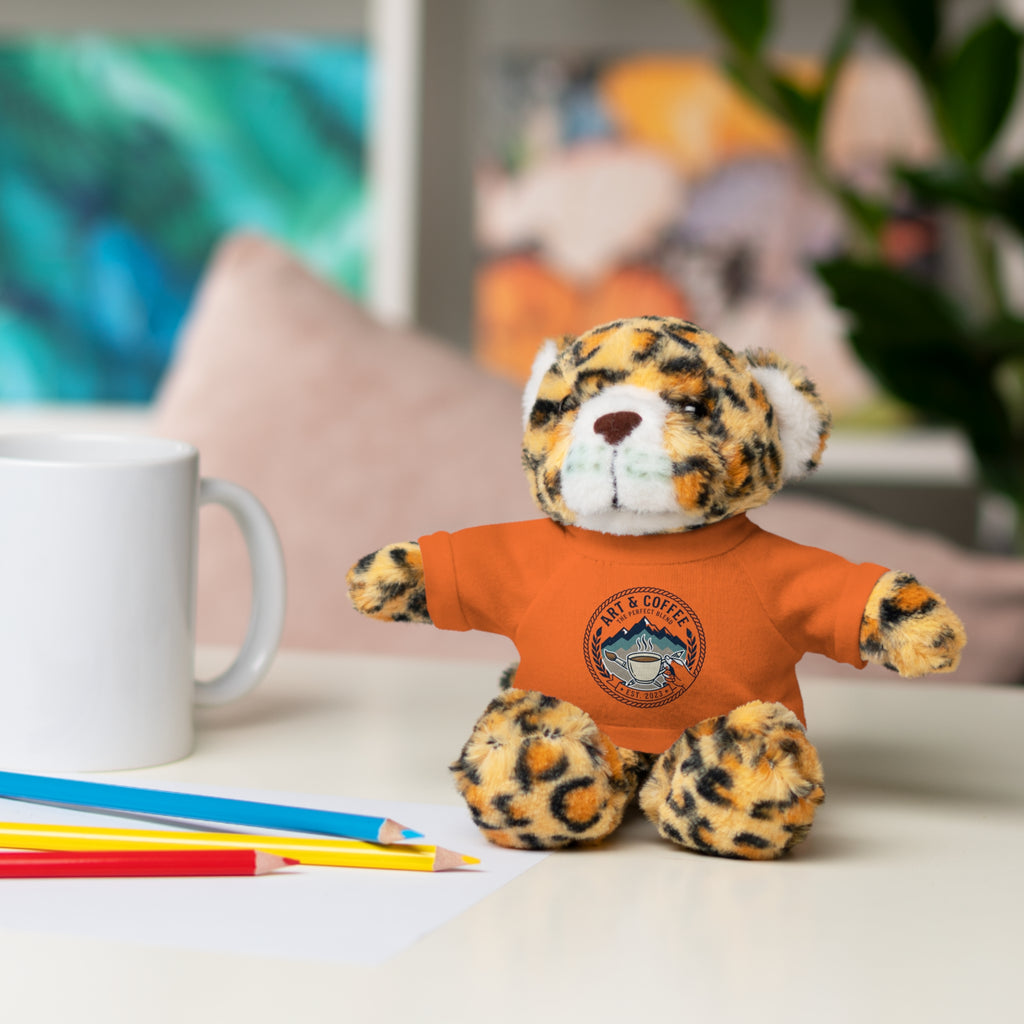 Green Bear Plush with 'Lake Cottage' Tee — Cute Gift Teddy for Kids & Cottage Lovers