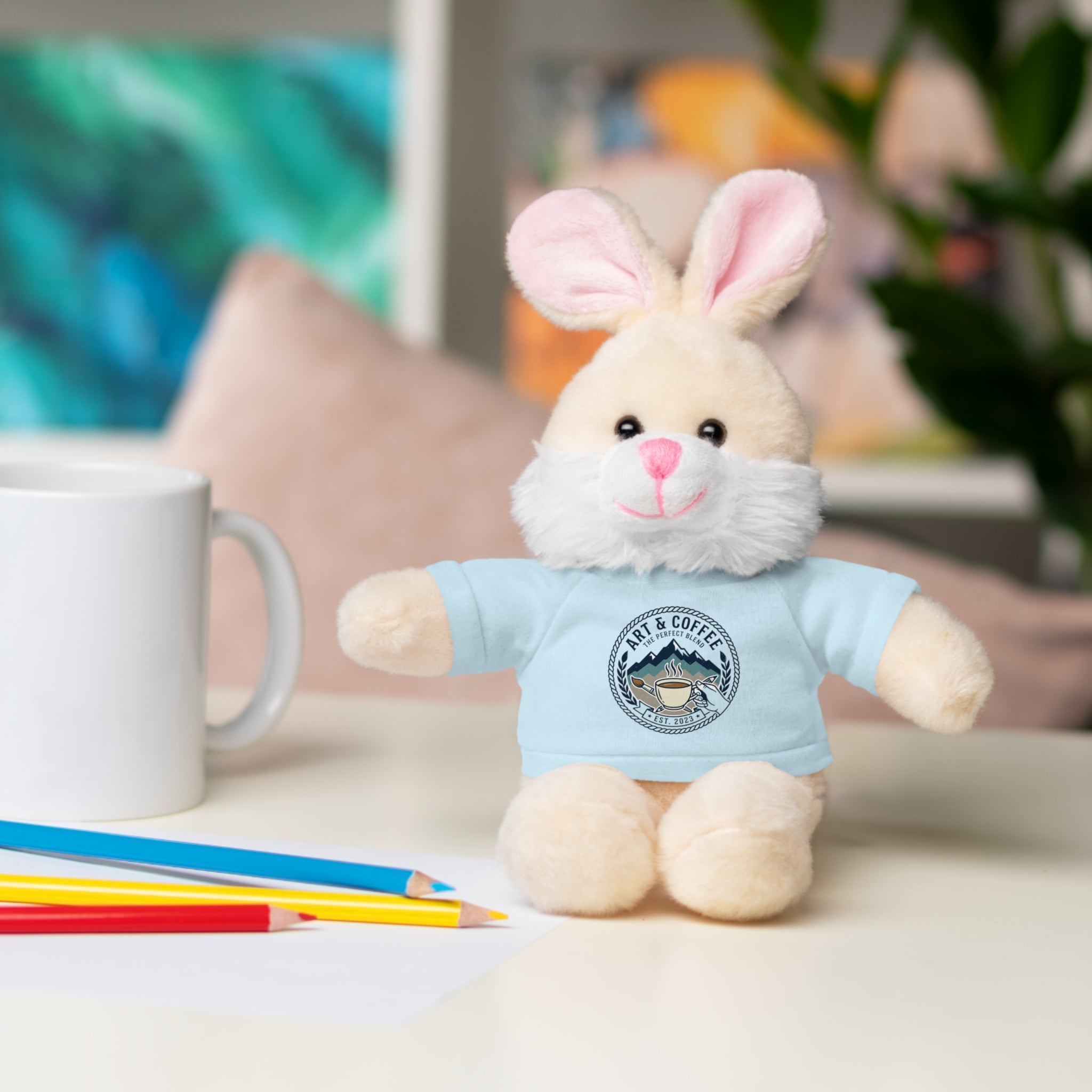 Green Bear Plush with 'Lake Cottage' Tee — Cute Gift Teddy for Kids & Cottage Lovers