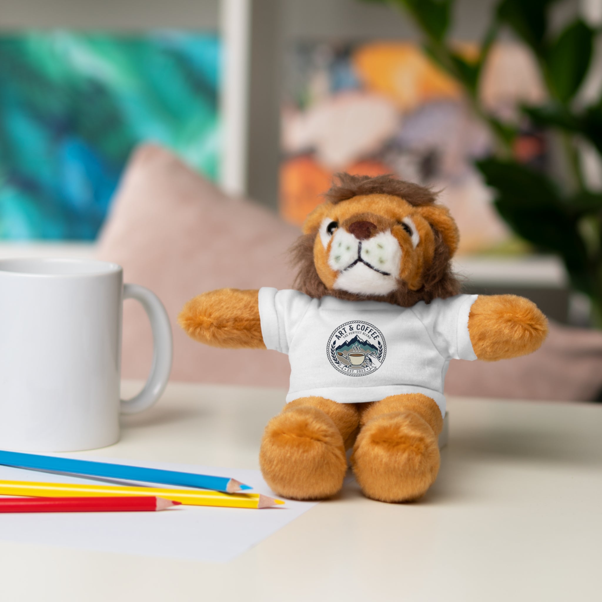 Green Bear Plush with 'Lake Cottage' Tee — Cute Gift Teddy for Kids & Cottage Lovers