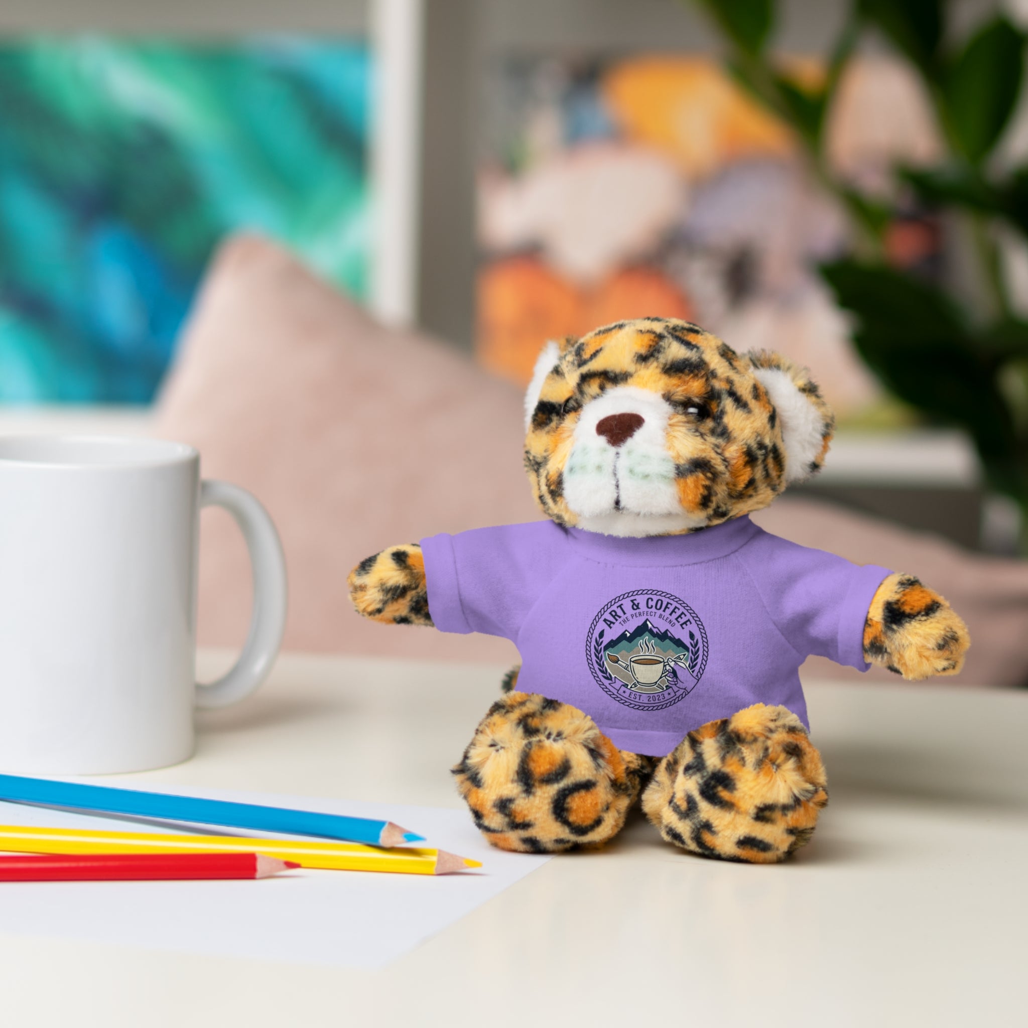 Green Bear Plush with 'Lake Cottage' Tee — Cute Gift Teddy for Kids & Cottage Lovers