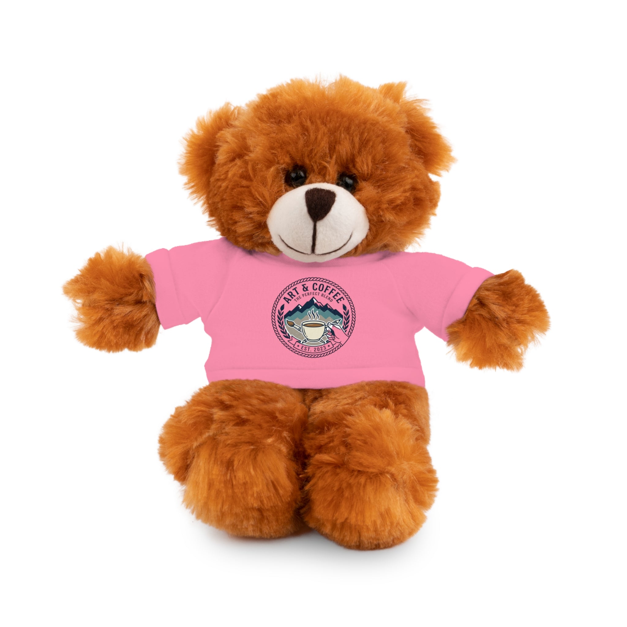 Green Bear Plush with 'Lake Cottage' Tee — Cute Gift Teddy for Kids & Cottage Lovers