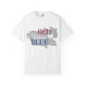 T-Shirt — "Bed Wine & Blue" Patriotic Wine Lover Tee
