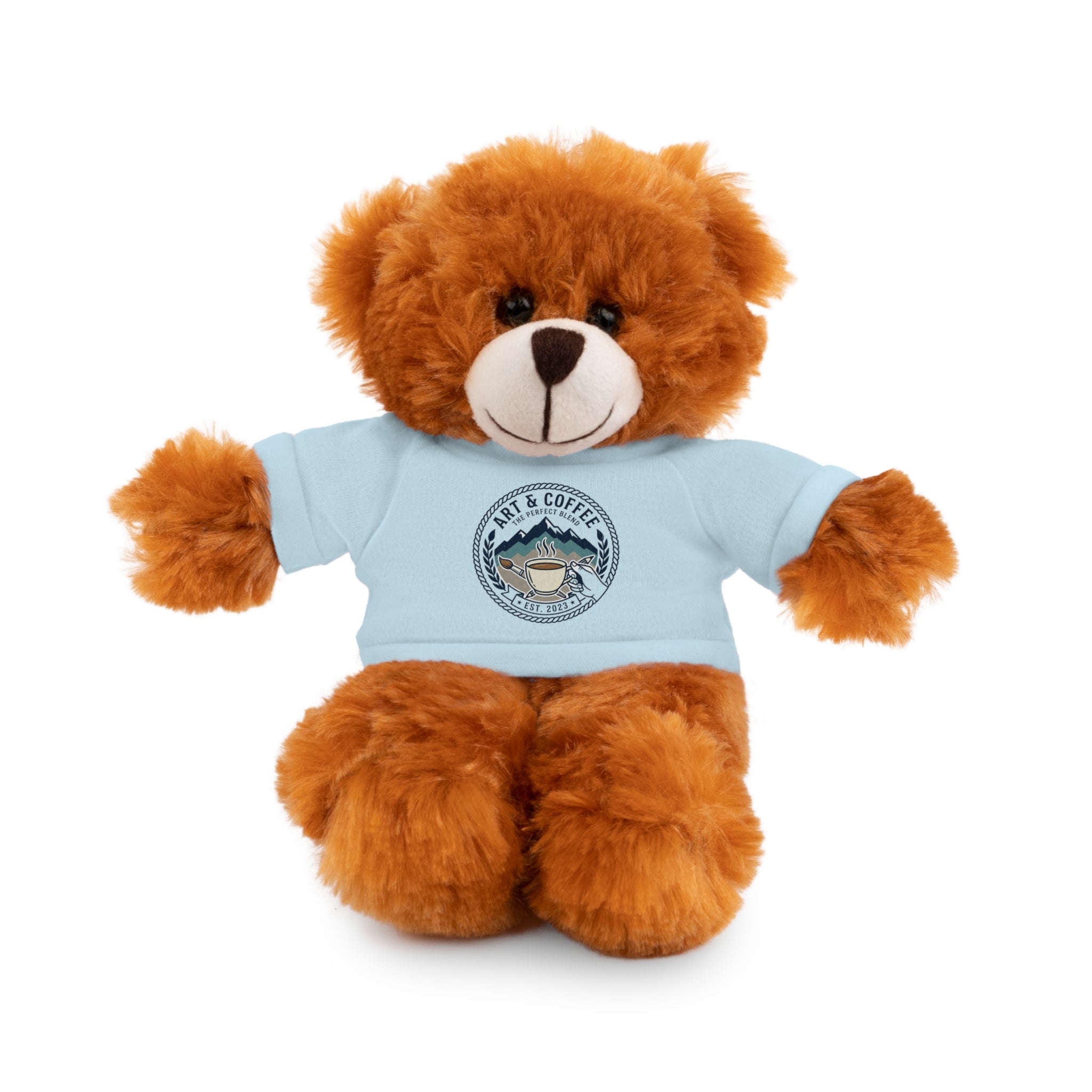 Green Bear Plush with 'Lake Cottage' Tee — Cute Gift Teddy for Kids & Cottage Lovers