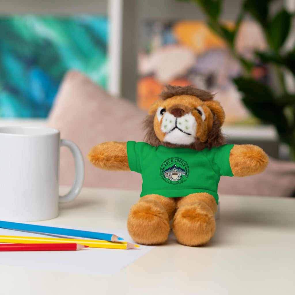 Green Bear Plush with 'Lake Cottage' Tee — Cute Gift Teddy for Kids & Cottage Lovers