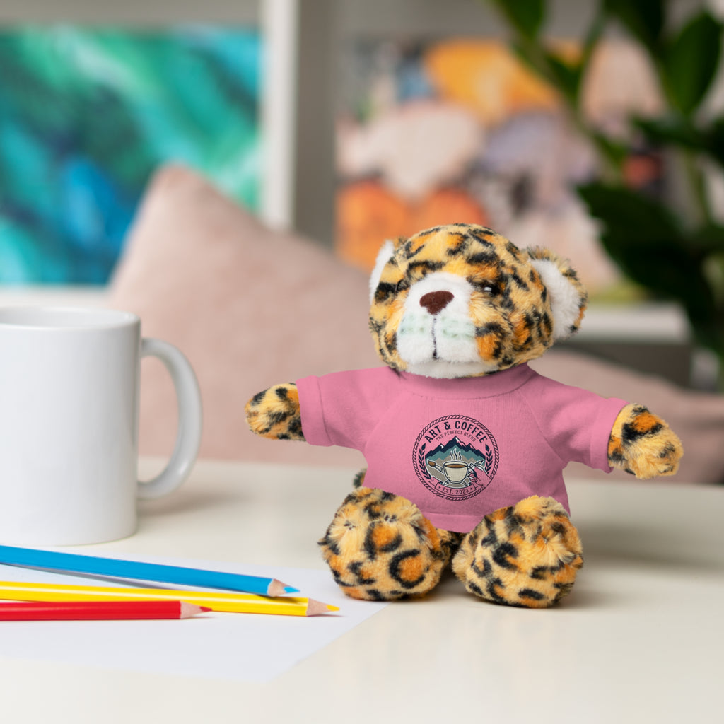 Green Bear Plush with 'Lake Cottage' Tee — Cute Gift Teddy for Kids & Cottage Lovers