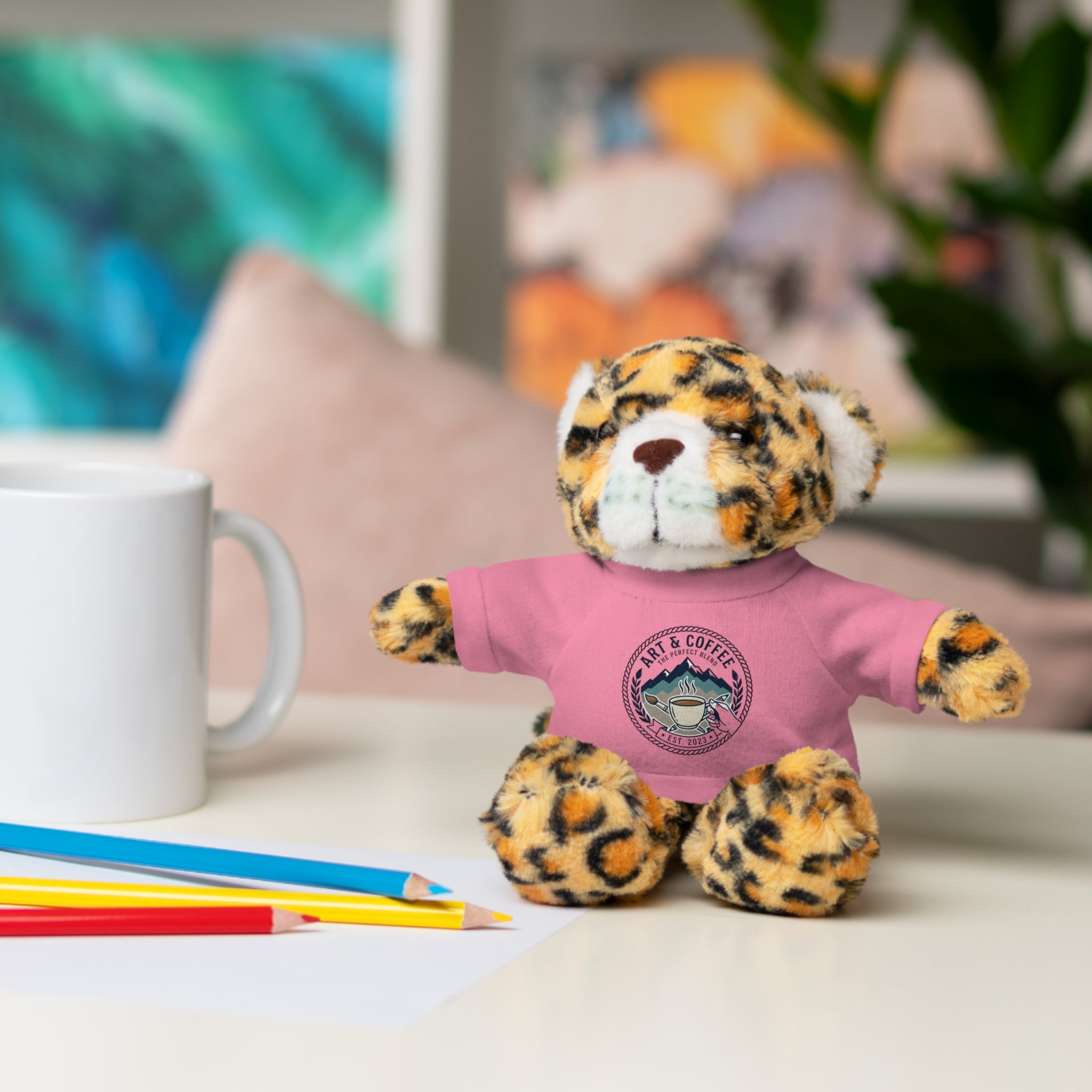Green Bear Plush with 'Lake Cottage' Tee — Cute Gift Teddy for Kids & Cottage Lovers
