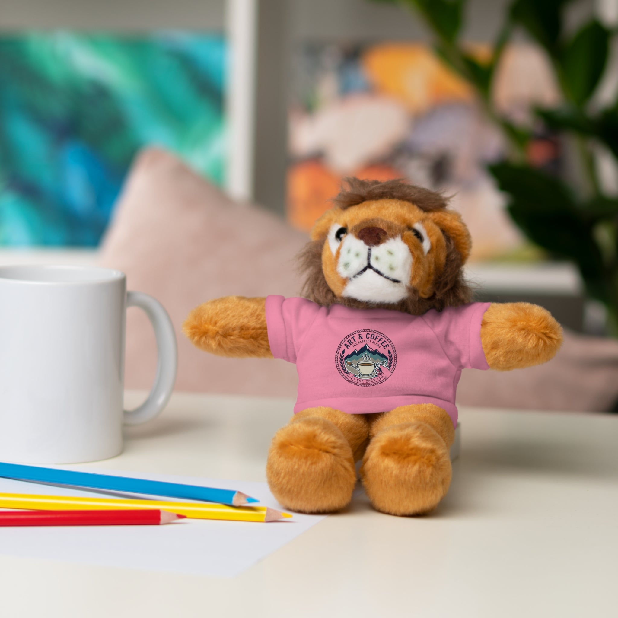 Green Bear Plush with 'Lake Cottage' Tee — Cute Gift Teddy for Kids & Cottage Lovers