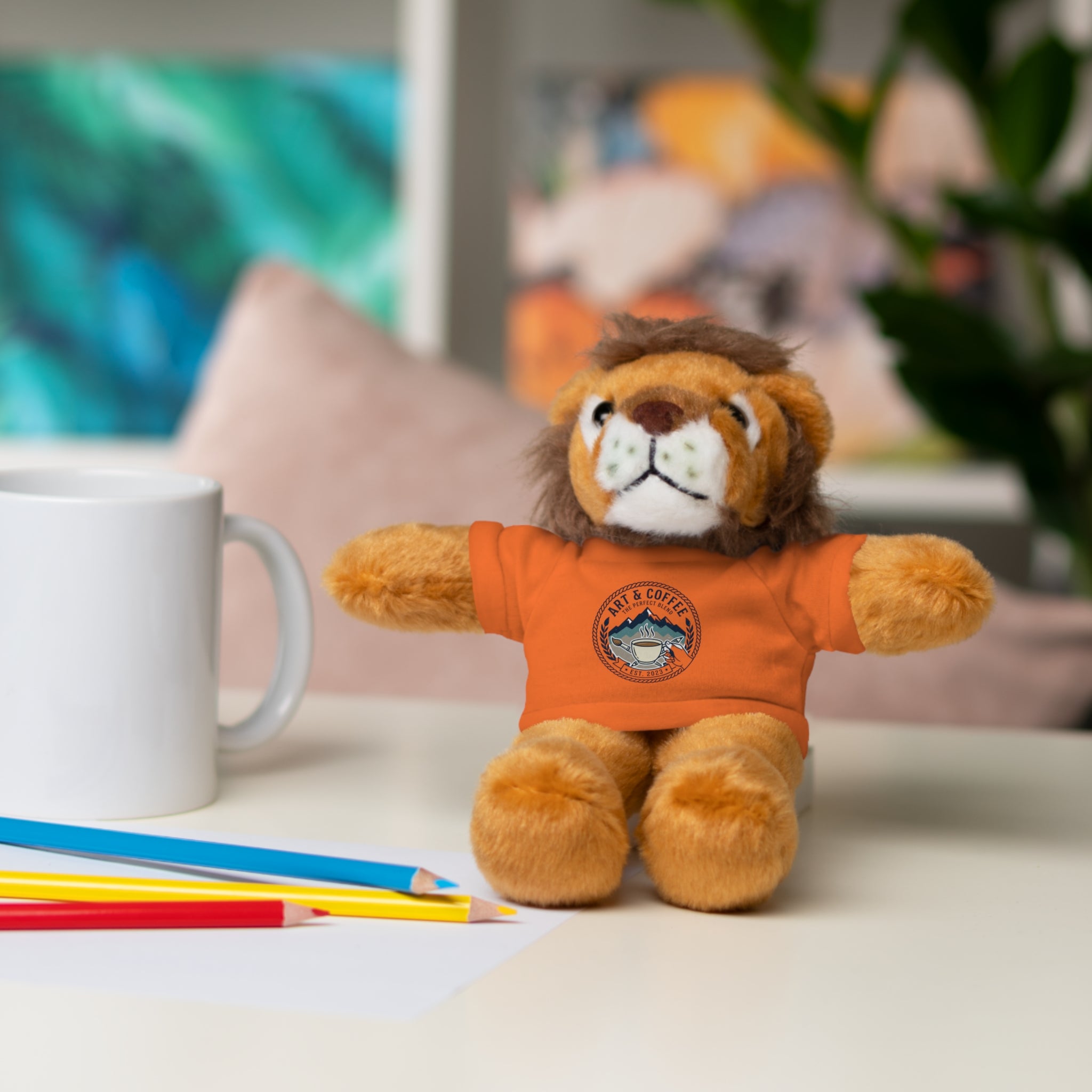 Green Bear Plush with 'Lake Cottage' Tee — Cute Gift Teddy for Kids & Cottage Lovers