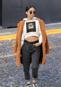 Trendy Crop-Top Hoodie